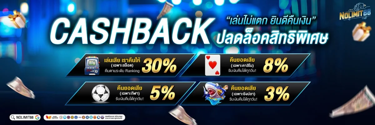 NOLIMIT88 ฝากถอนออโต้ ไม่มีขั้นต่ำ รองรับทุกธนาคาร
